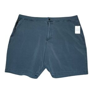 Lucky Brand Performance Adventure Stretch 8" Shorts Blue Grey Golf Beach Mens 40